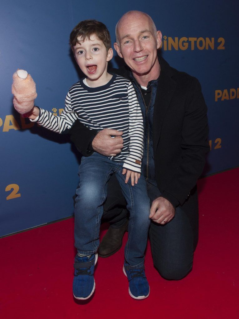 Ray D’Arcy wnd Tom D’Arcy pictured at the Paddington 2 premiere in Odeon Point Square, Dublin. Photo: Patrick O'Leary