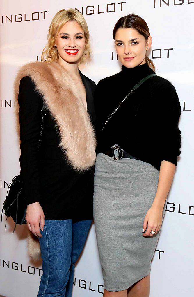 Caoimhe O’Dwyer, left, and Kelly Horrigan at the launch of Inglot Christmas Gift Guide and new "Italian Kiss Collection" hosted by @janeinglot in House Dublin. Photo: Mark Stedman