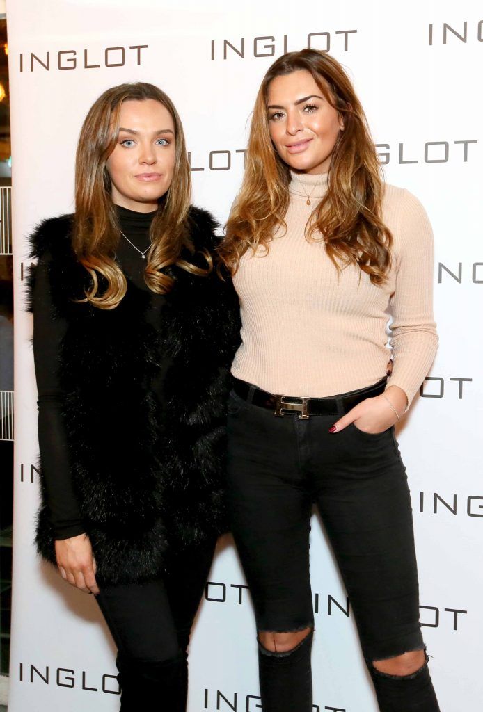 Penny Duffy and Lisa Nolan at the launch of Inglot Christmas Gift Guide and new "Italian Kiss Collection" hosted by @janeinglot in House Dublin. Photo: Mark Stedman