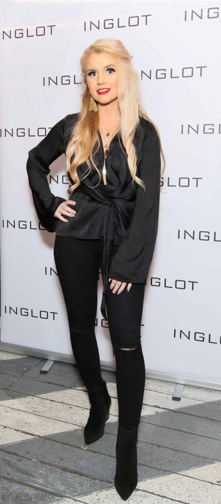 Lornajane Campbell at the launch of Inglot Christmas Gift Guide and new "Italian Kiss Collection" hosted by @janeinglot in House Dublin. Photo: Mark Stedman