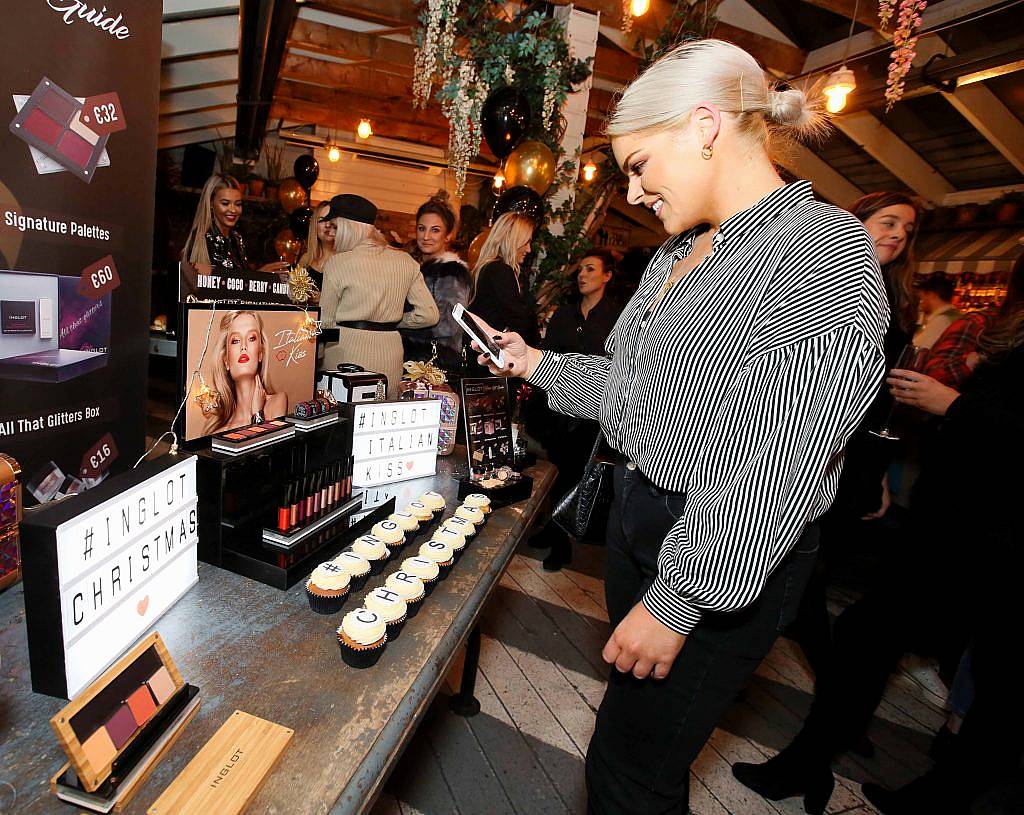 Emma Kehoe at the launch of Inglot Christmas Gift Guide and new "Italian Kiss Collection" hosted by @janeinglot in House Dublin. Photo: Mark Stedman