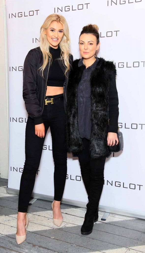 Shaunie Reilly Foley and Debbie McQuillan at the launch of Inglot Christmas Gift Guide and new "Italian Kiss Collection" hosted by @janeinglot in House Dublin. Photo: Mark Stedman