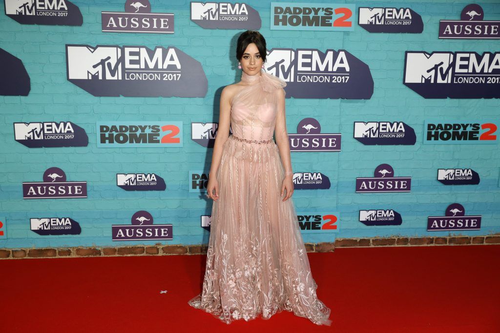 Camila Cabello attends the MTV EMAs 2017 held at The SSE Arena, Wembley on November 12, 2017 in London, England.  (Photo by Andreas Rentz/Getty Images for MTV)