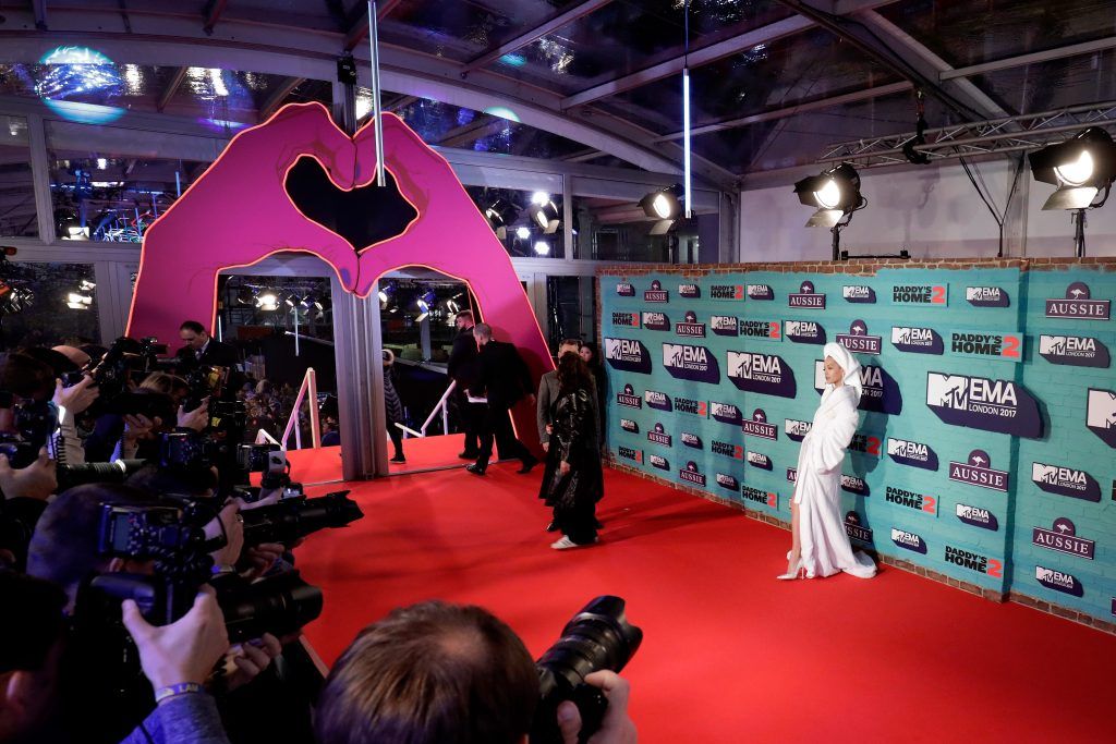 Rita Ora attends the MTV EMAs 2017 held at The SSE Arena, Wembley on November 12, 2017 in London, England.  (Photo by John Phillips/Getty Images for MTV)