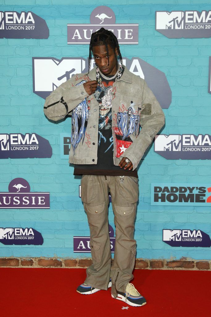 Travis Scott attends the MTV EMAs 2017 held at The SSE Arena, Wembley on November 12, 2017 in London, England.  (Photo by Andreas Rentz/Getty Images for MTV)