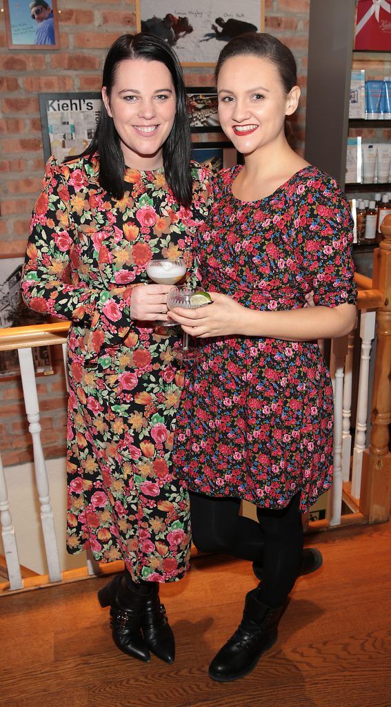 Corina Gaffey and Kate O Reilly pictured at the Kiehl's Christmas celebration at the Kiehl's boutique on Wicklow Street, Dublin. Photo: Brian McEvoy