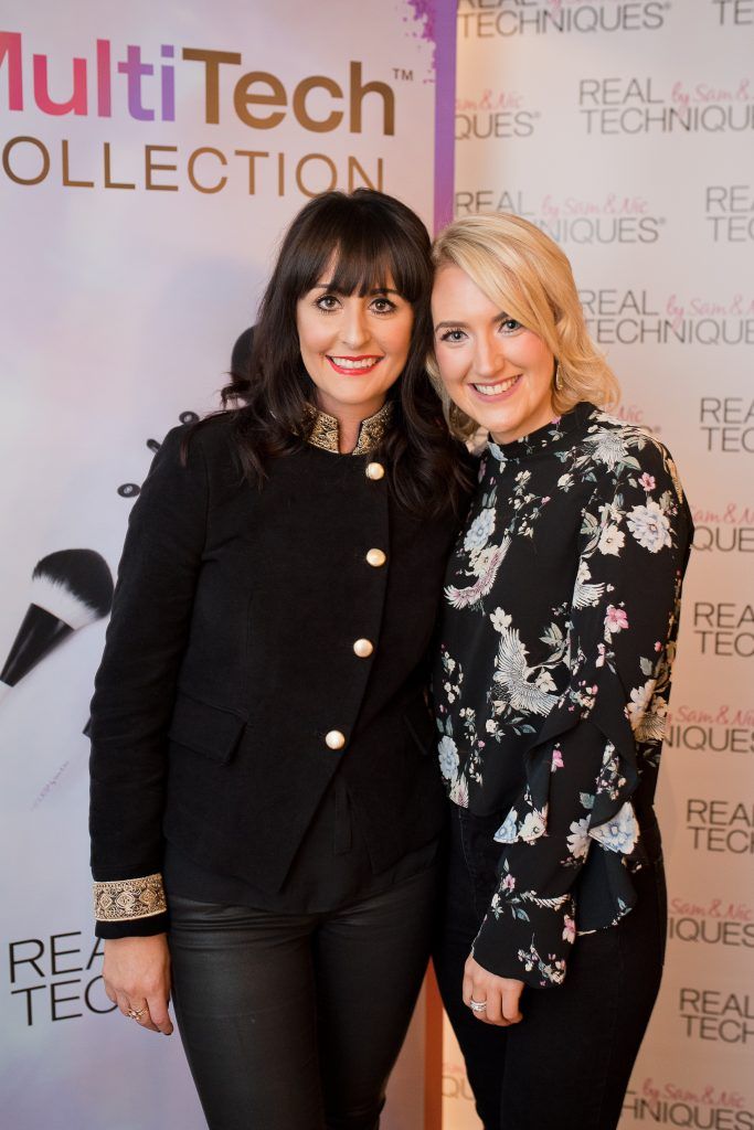 Jenni Fenlon and Lisa Carmody at the official launch of Real Techniques new MultiTech Collection at BOA Urban Eatery in Wexford Town. 