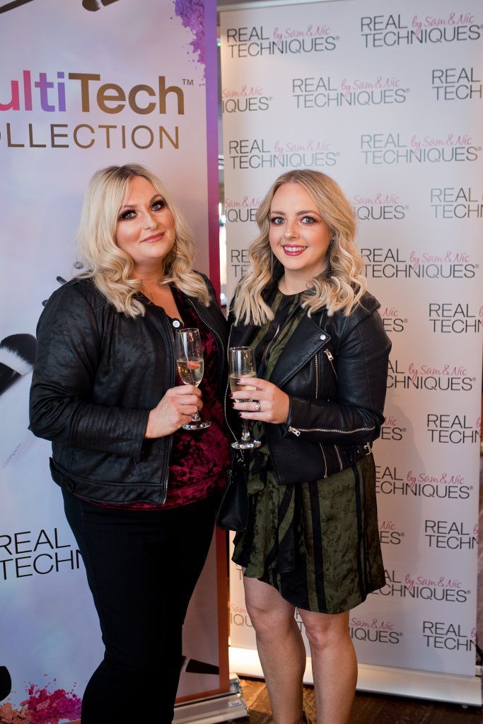 Mary Jane O'Regan and Louise O'Connell at the official launch of Real Techniques new MultiTech Collection at BOA Urban Eatery in Wexford Town. 