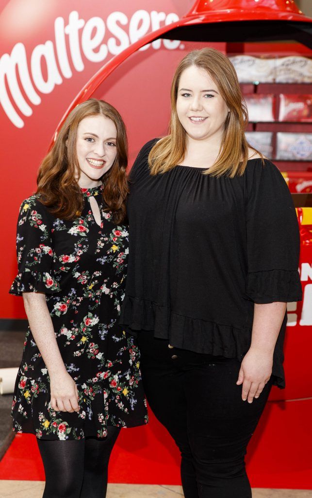 Grace McGettigan and Michelle Dardis pictured at the launch of Maltesers first ever Christmas Pop-Up in Arnott's, open until December 24th 2017. Picture: Andres Poveda