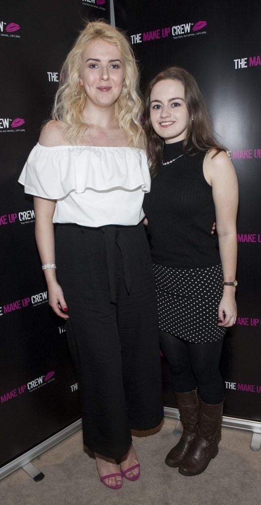 Gela Peggs and Amy McCann pictured at The Make Up Crew graduation ceremony at The Morgan Hotel, Fleet Street. Photo: Patrick O'Leary