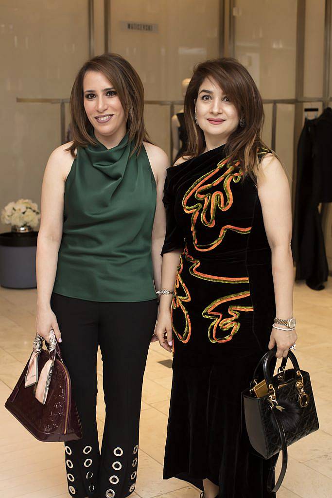 Alyai Faiq & Zena Al Helee pictured at the Maticevski designer event at Brown Thomas Dublin. Australian designer Toni Maticevski met with guests and previewed his stunning new S/S '18 collection in The Designer Rooms. Photo: Anthony Woods