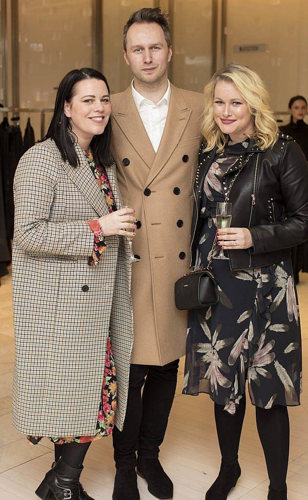 Corina Gaffey, Toni Maticevski & Lorna Weightman pictured at the Maticevski designer event at Brown Thomas Dublin. Australian designer Toni Maticevski met with guests and previewed his stunning new S/S '18 collection in The Designer Rooms. Photo: Anthony Woods