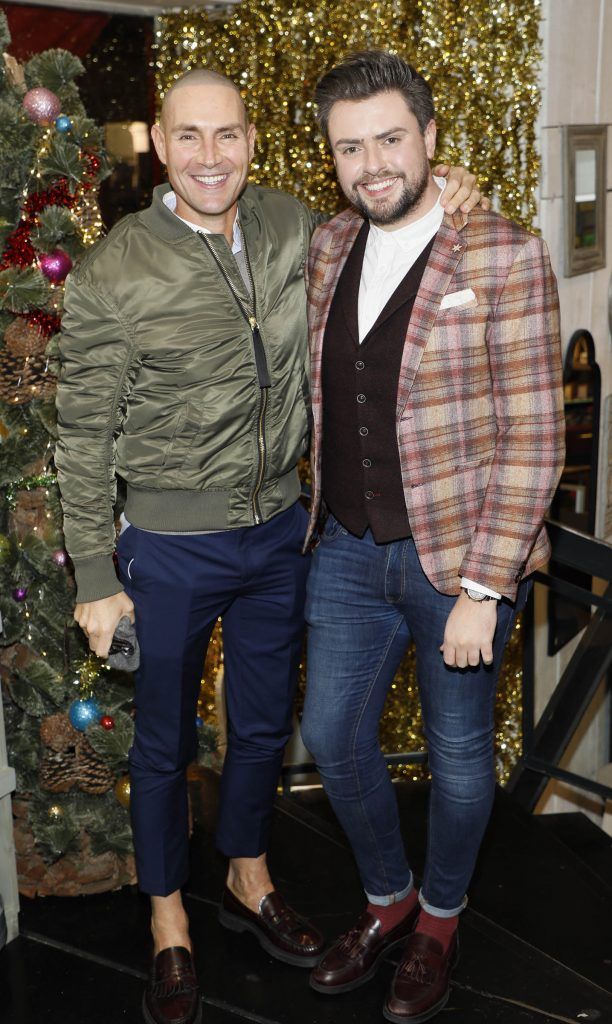 Alex Fitzgerald and James Patrice at the launch of Christmas at AVOCA-photo Kieran Harnett