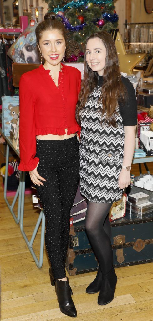 Erica Bracken and Sarah Glascott at the launch of Christmas at AVOCA-photo Kieran Harnett