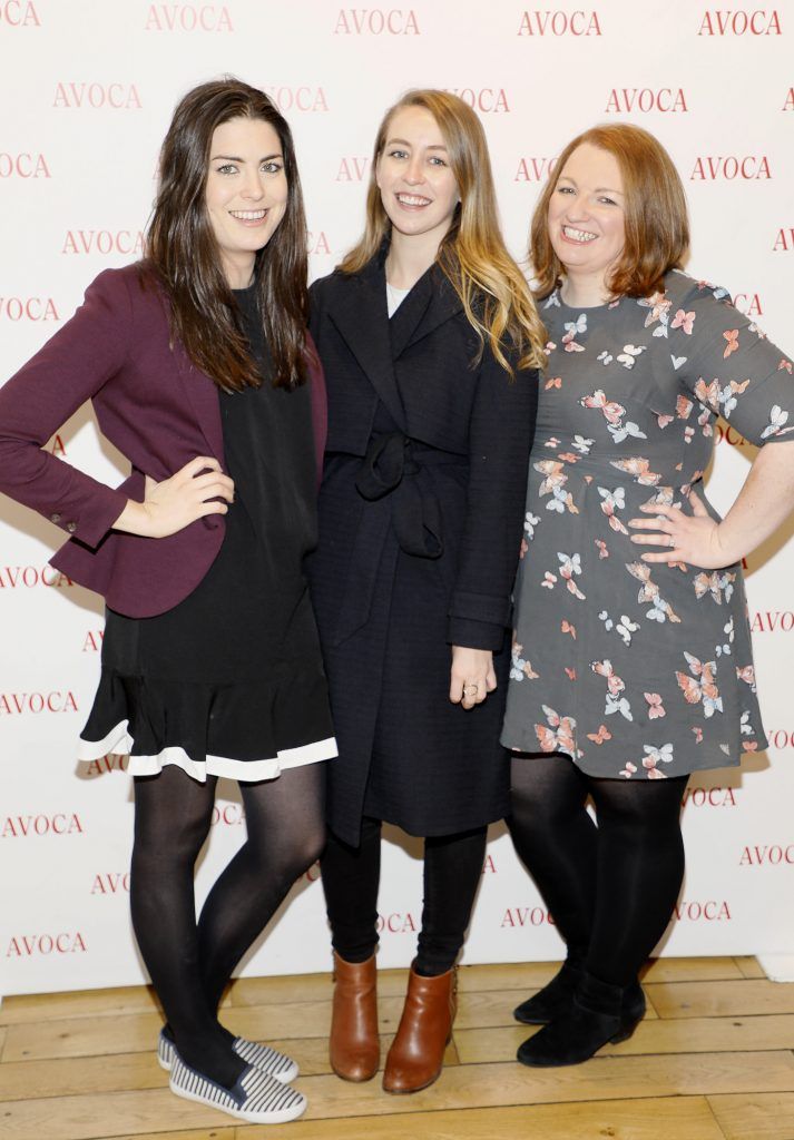 Mary Phelan, Klara Herron and Ciara Leahy at the launch of Christmas at AVOCA-photo Kieran Harnett