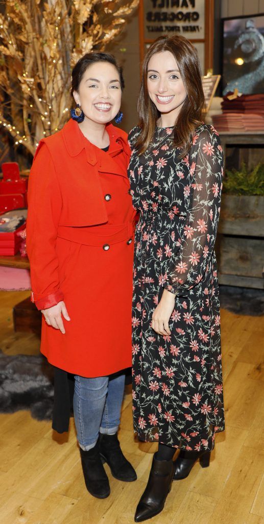 Melanie Mullin and Corinne Vaughan at the launch of Christmas at AVOCA-photo Kieran Harnett