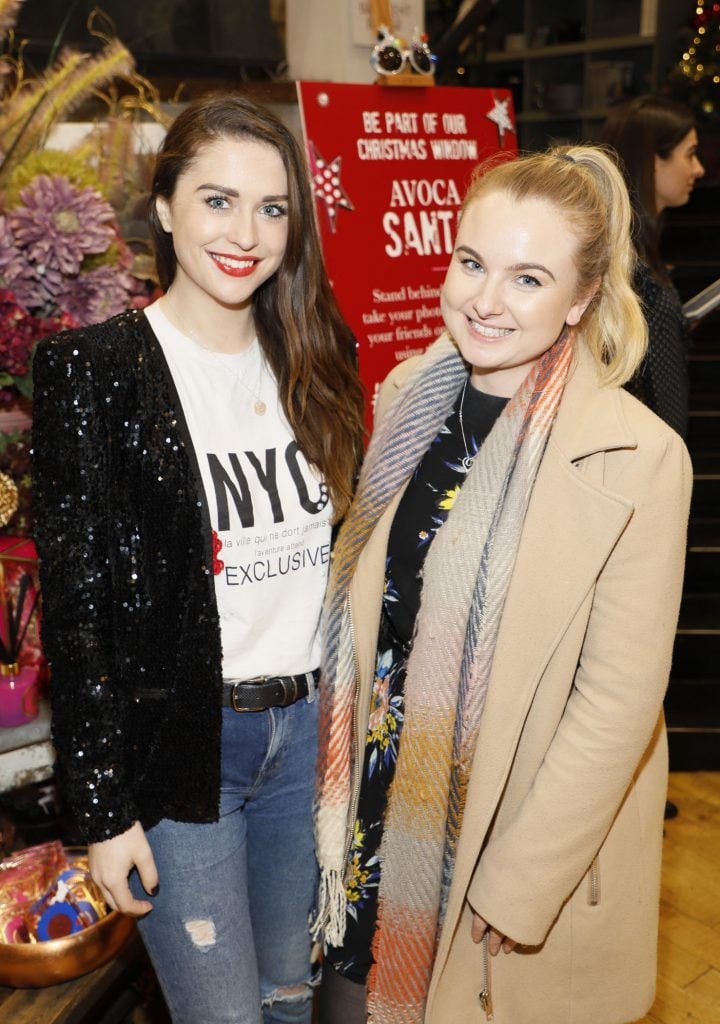 Niamh Devereux and Victoria Stokes at the launch of Christmas at AVOCA-photo Kieran Harnett