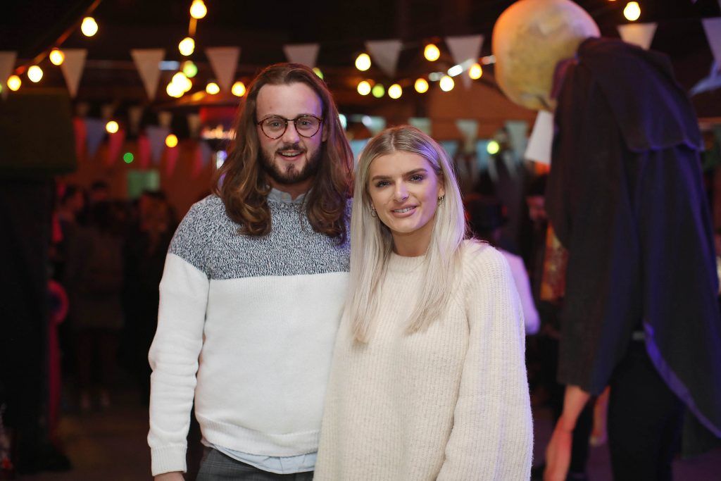 Ashley Kehoe and Christopher Mellon enjoying the festivities at Jose Cuervo Day of the Dead Secret Party in Dublin. Photo: Julien Behal