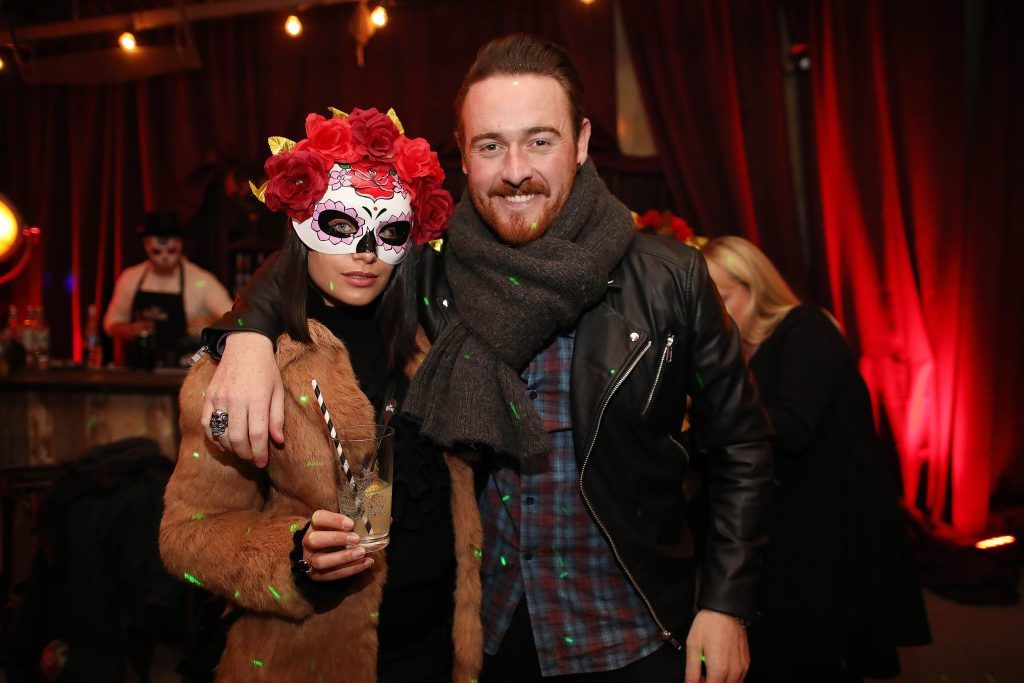 Michelle McGrath and Lee Malone enjoying the festivities at Jose Cuervo Day of the Dead Secret Party in Dublin. Photo: Julien Behal