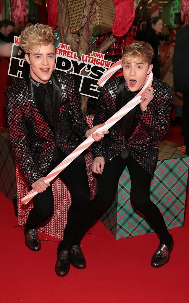 Jedward  at the Irish premiere screening of Daddy's Home 2 at The Odeon Cinema in Point Square, Dublin. Photo: Brian McEvoy