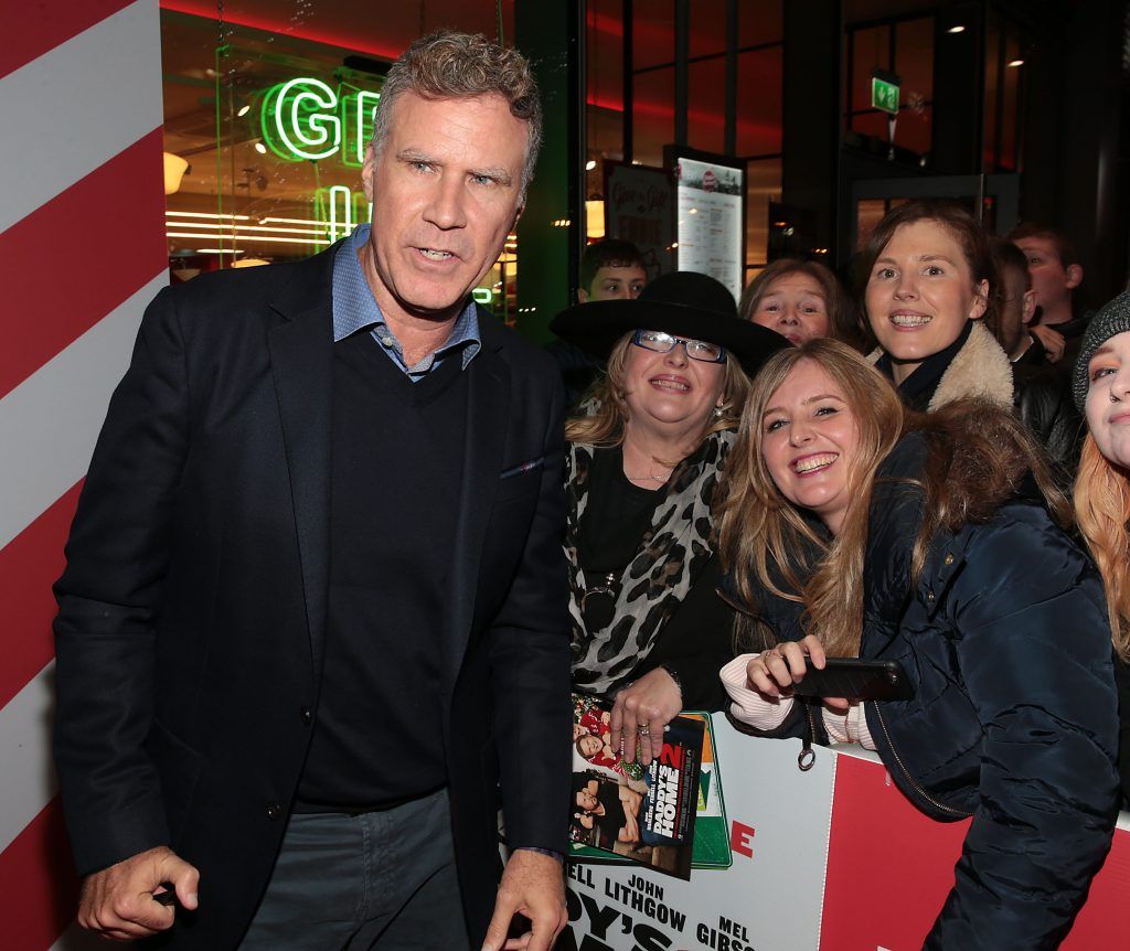 Will Ferrell meets fans at the Irish premiere screening of Daddy's Home 2 at The Odeon Cinema in Point Square, Dublin. Photo: Brian McEvoy