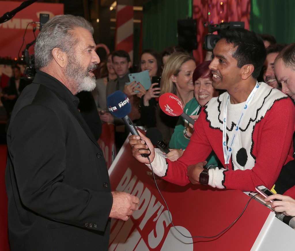 Mel Gibson at the Irish premiere screening of Daddy's Home 2 at The Odeon Cinema in Point Square, Dublin. Photo: Brian McEvoy