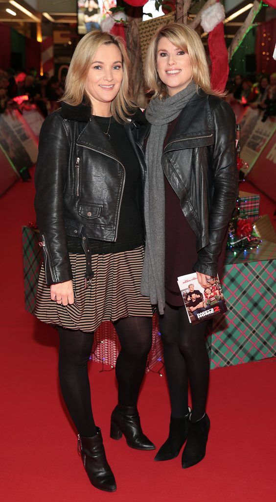 Aisling Flood and Jenny Buckley at the Irish premiere screening of Daddy's Home 2 at The Odeon Cinema in Point Square, Dublin. Photo: Brian McEvoy