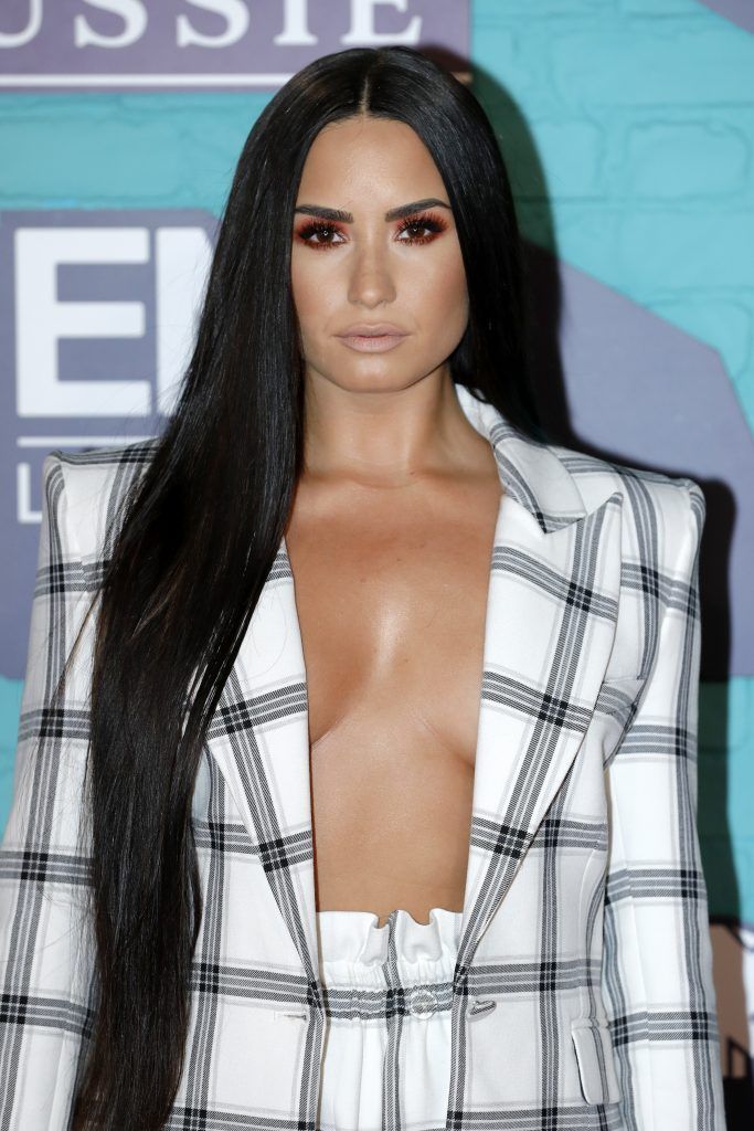 Demi Lovato attends the MTV EMAs 2017 held at The SSE Arena, Wembley on November 12, 2017 in London, England.  (Photo by Andreas Rentz/Getty Images for MTV)