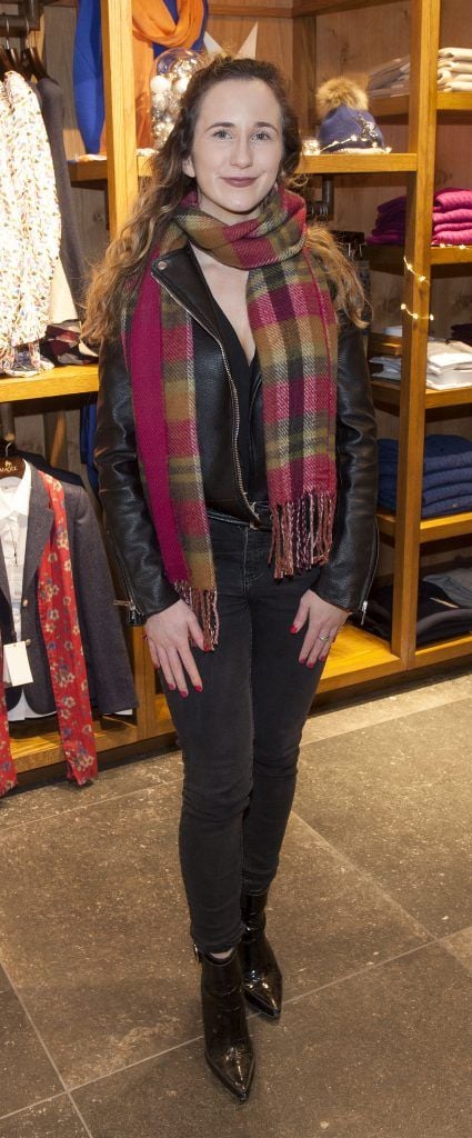 Kayleigh Campbell pictured at the Magee 1866 Starry Winter Nights style and shopping evening at Magee, South Anne Street on November 16th 2017. Photo: Patrick O'Leary