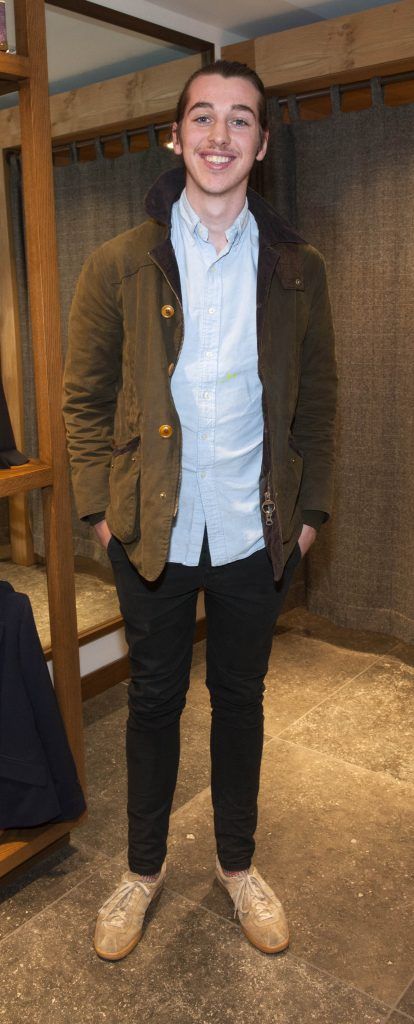 Conor Doyle pictured at the Magee 1866 Starry Winter Nights style and shopping evening at Magee, South Anne Street on November 16th 2017. Photo: Patrick O'Leary