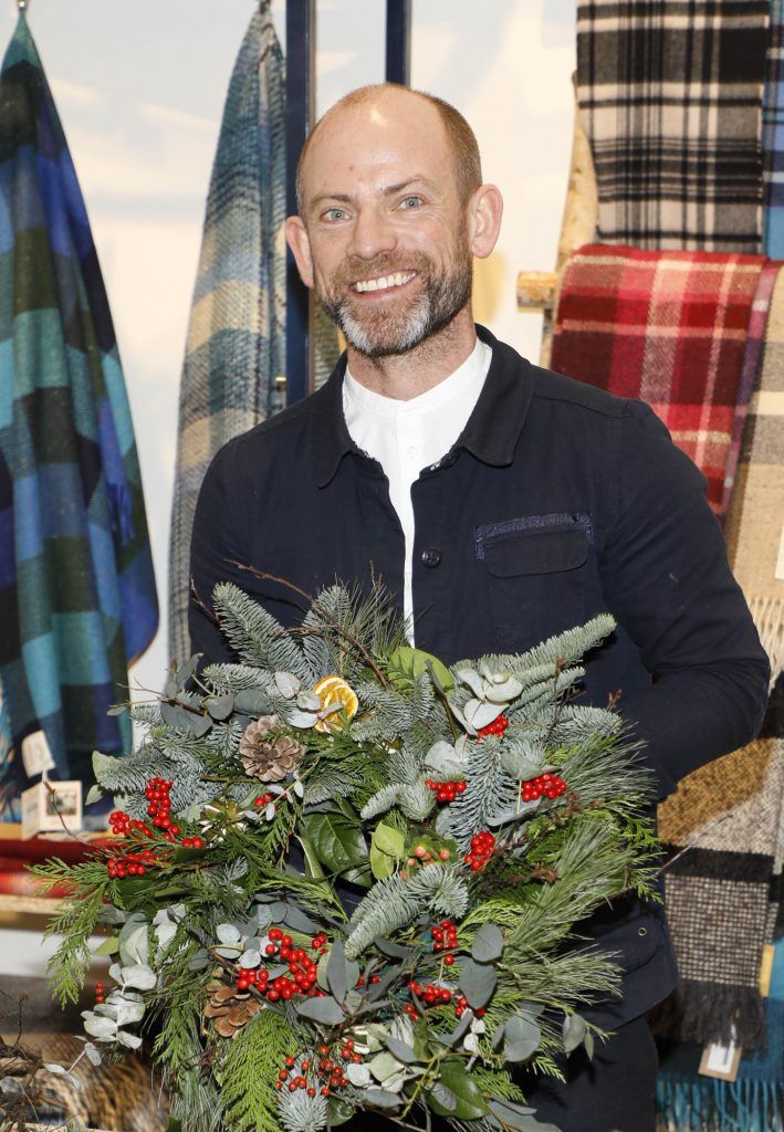 Mark Grehan pictured experiencing the wonders of Christmas at Kildare Village’s festive Christmas Collective boutique-photo Kieran Harnett