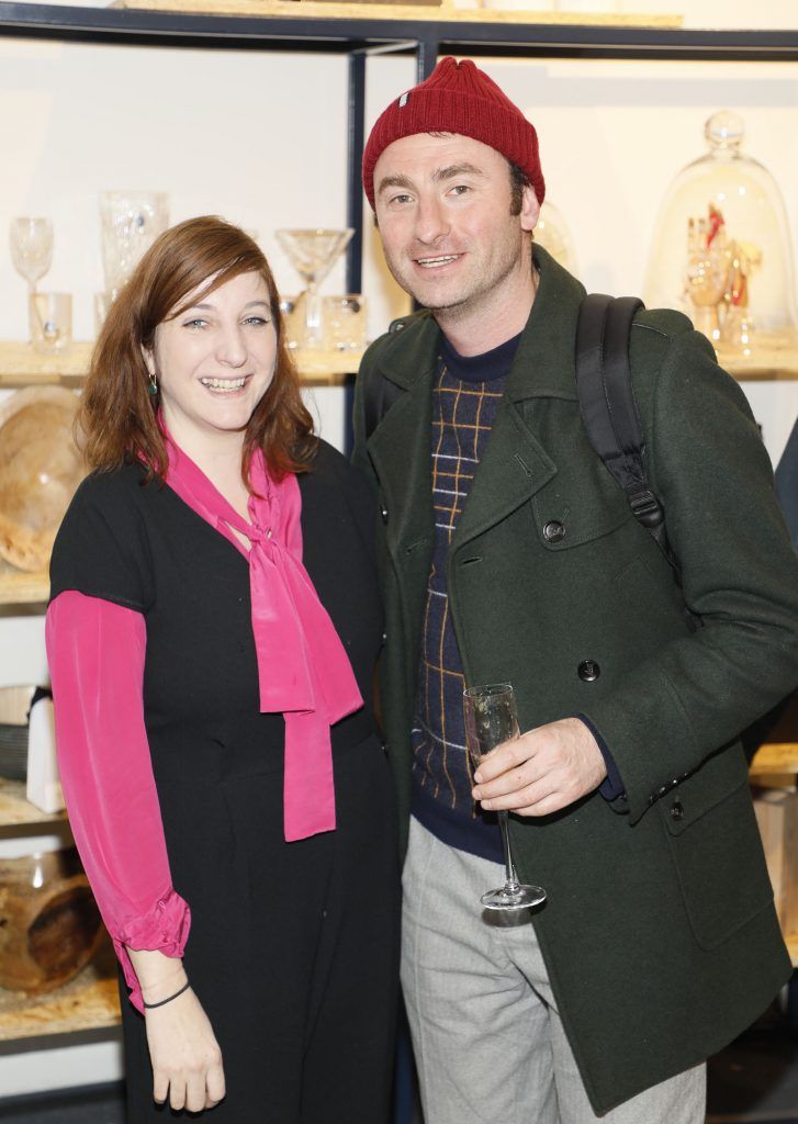 Ruth O'Connor and Michael McDermott pictured experiencing the wonders of Christmas at Kildare Village’s festive Christmas Collective boutique-photo Kieran Harnett