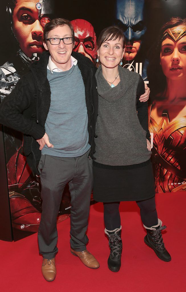 Ronan Turner and Juliana Wothe at the special preview screening of Justice League at Cineworld IMAX, Dublin. Photo: Brian McEvoy