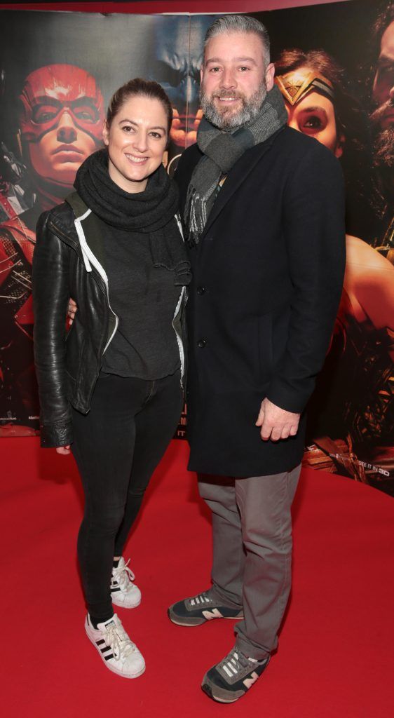 Donna McGarry and Ronan Masterson at the special preview screening of Justice League at Cineworld IMAX, Dublin. Photo: Brian McEvoy