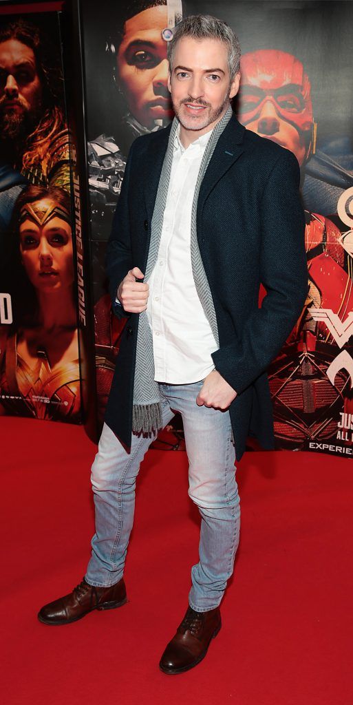 BBC Apprentice star Dillon St Paul at the special preview screening of Justice League at Cineworld IMAX, Dublin. Photo: Brian McEvoy
