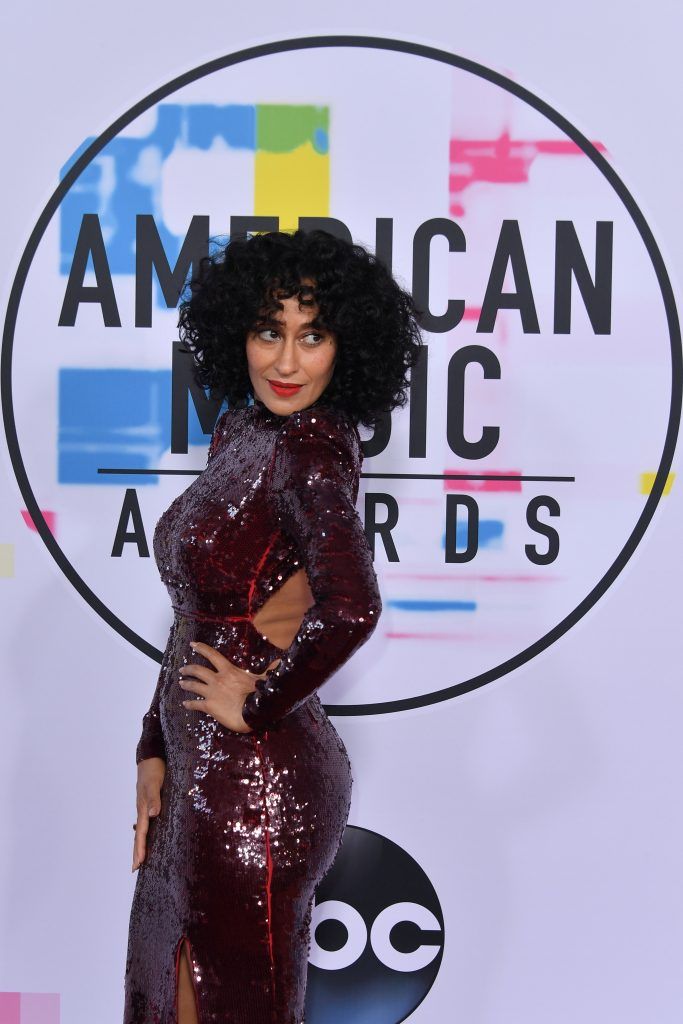 Tracee Ellis Ross attends the 2017 American Music Awards at Microsoft Theater on November 19, 2017 in Los Angeles, California.  (Photo by Neilson Barnard/Getty Images)