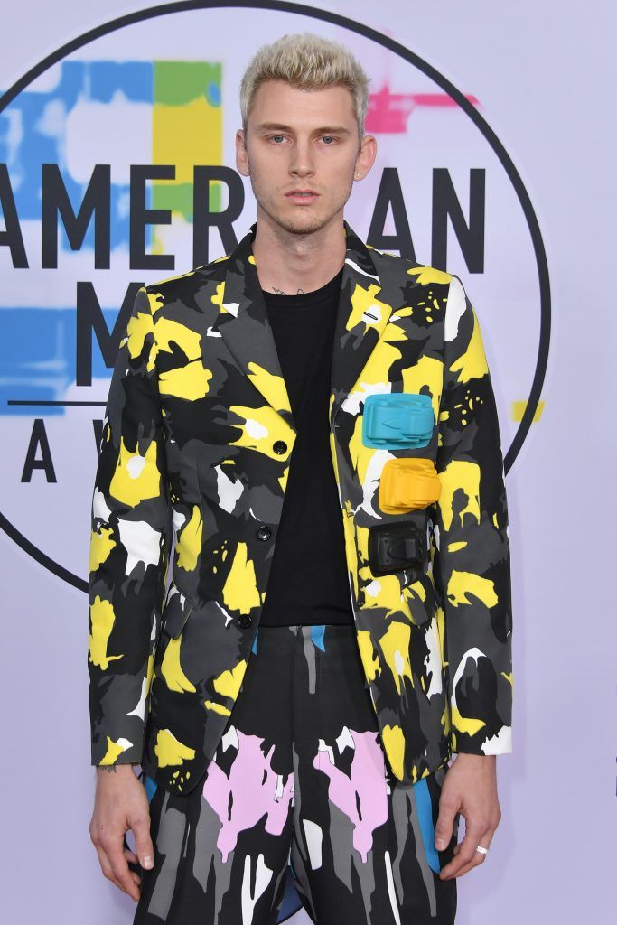 Machine Gun Kelly attends the 2017 American Music Awards at Microsoft Theater on November 19, 2017 in Los Angeles, California.  (Photo by Neilson Barnard/Getty Images)
