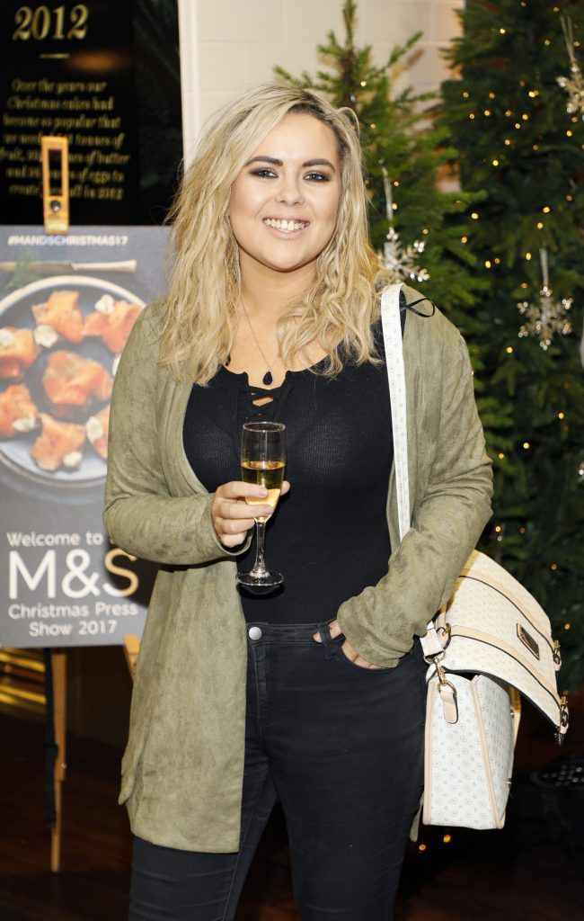 Ali Ryan at the Marks and Spencer Christmas Press Event held in the M&S Grafton Street, Rooftop Cafe #MANDSChristmas17. Photo: Kieran Harnett