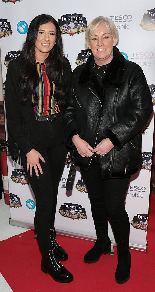 Jessica Dennis and Elaine Dennis pictured at the Tesco Mobile and Dundrum on Ice VIP evening. Picture: Brian McEvoy