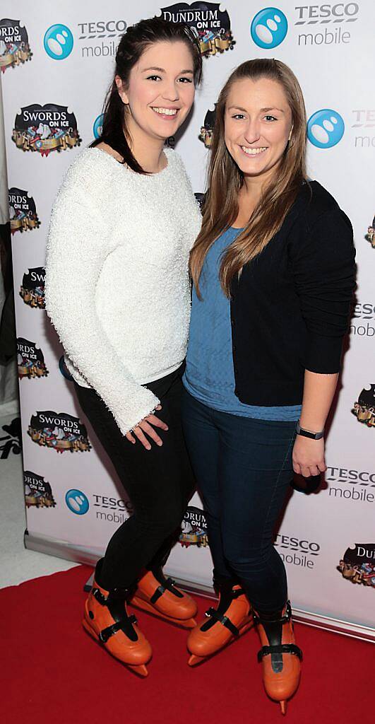 Hazel O Sullivan and Holly O Sulivan   pictured at the Tesco Mobile and Dundrum on Ice VIP evening. Picture: Brian McEvoy