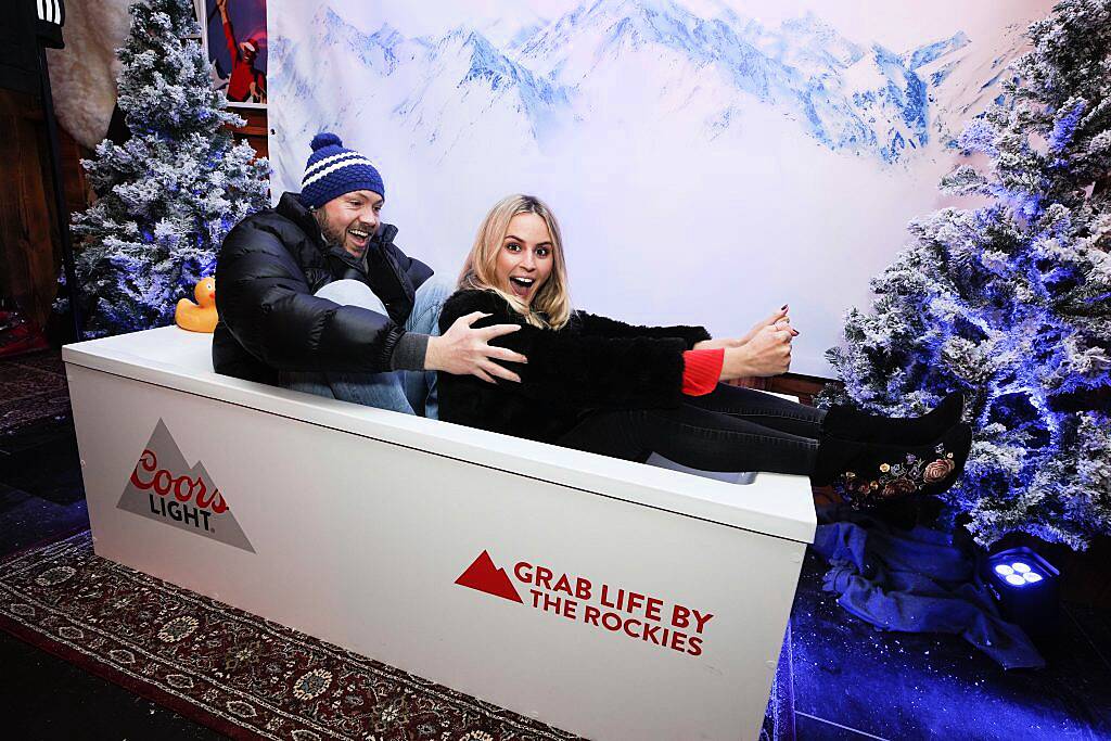 Paul Kelly and Katelyn Cassidy at the launch of Apres Dublin in association with Coors Light (1st December 2017). Picture Conor McCabe Photography.