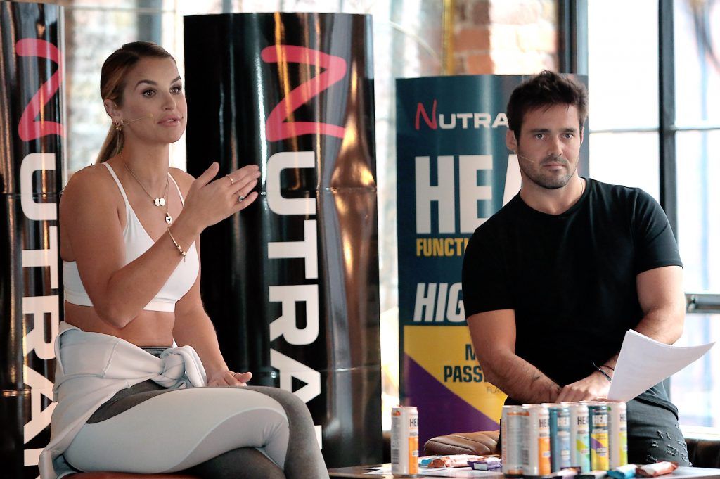 Vogue Williams at the Nutramino reception to announce Vogue Williams as the new Nutramino Ambassador. Picture: Brian McEvoy