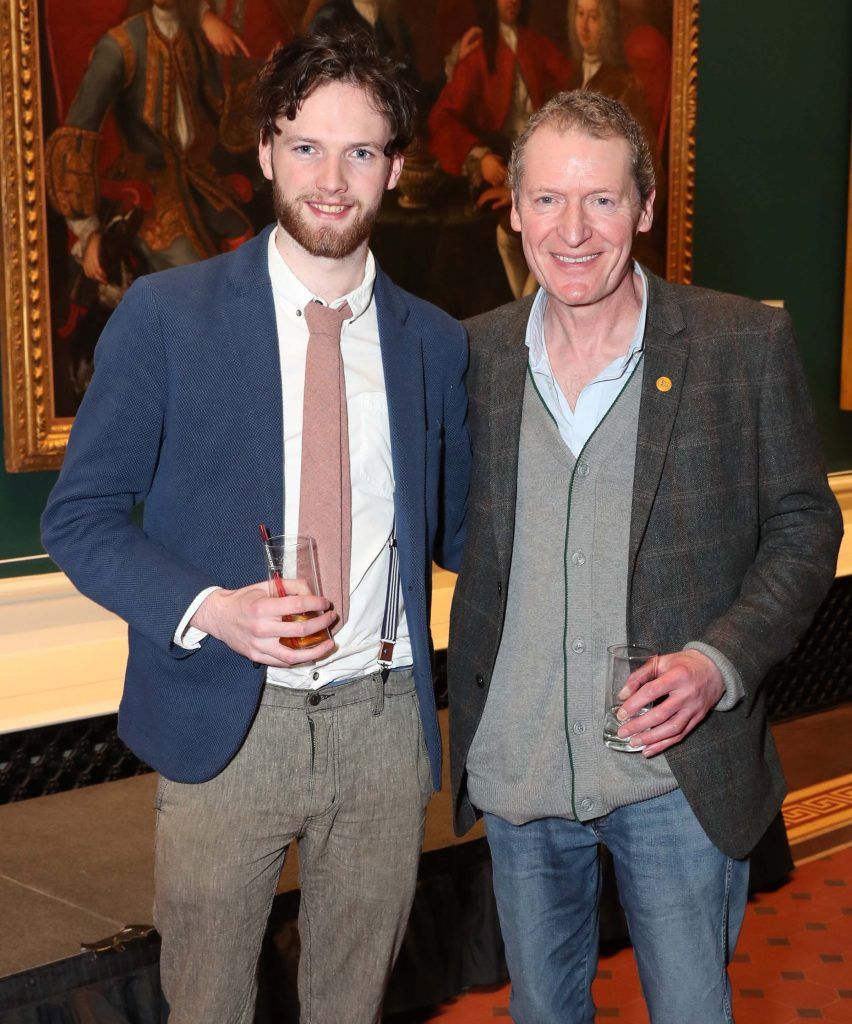 Sean and Joseph McGuill at the announcement of the winner of the Hennessy Portrait Prize 2017 at the National Gallery of Ireland, 29th November 2017. Pic: Marc O'Sullivan
