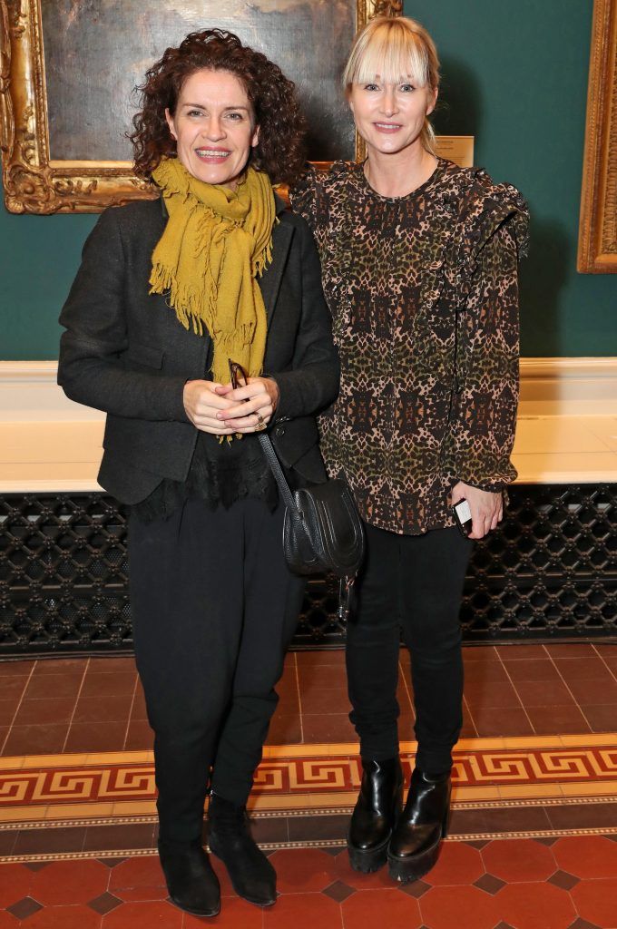 Helen Cody and Helen Steele at the announcement of the winner of the Hennessy Portrait Prize 2017 at the National Gallery of Ireland, 29th November 2017. Pic: Marc O'Sullivan