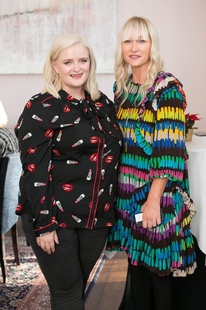 Louise Mc Sharry and Helen Steele pictured at the Cliff Townhouse to celebrate the launch of the newly reformulated Olay Total Effects Day Cream. Photo: Richie Stokes