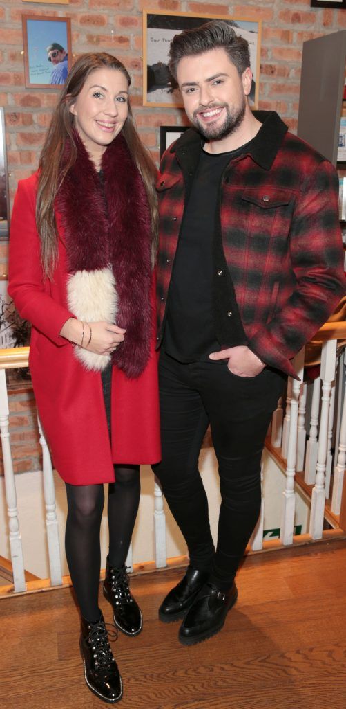 Clemetine McNiece and James Patrice pictured at Kiehl's annual Thanksgiving Celebration in their flagship boutique on Wicklow Street, Dublin. Photo: Brian McEvoy