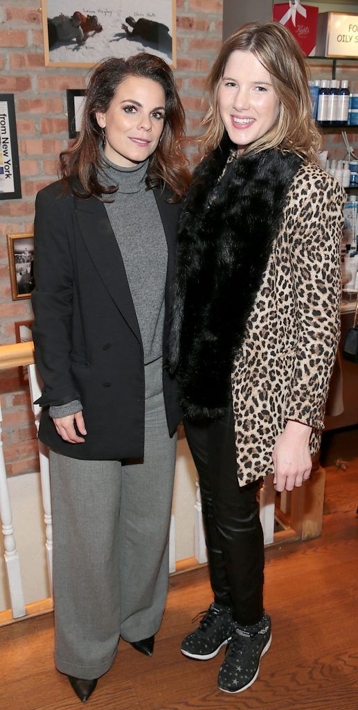 Avila Lipsett and Elle Gordon pictured at Kiehl's annual Thanksgiving Celebration in their flagship boutique on Wicklow Street, Dublin. Photo: Brian McEvoy