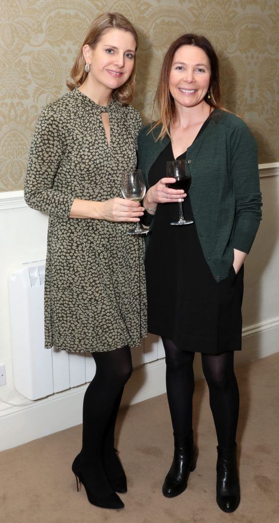 Dr. Lena Healy and Aoife King at the launch of The Adare Clinic's new dermatology and aesthetics clinic at No.4 Clare Street, Dublin 2, on Thursday, 23rd November 2017. Pic: Marc O'Sullivan