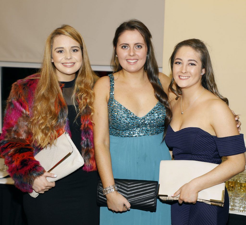 Katie Murray, Caragh and Eabha Rutledge at the 2017 TG4 Ladies GAA AllStar Awards at Citywest Hotel. Photo: Kieran Harnett