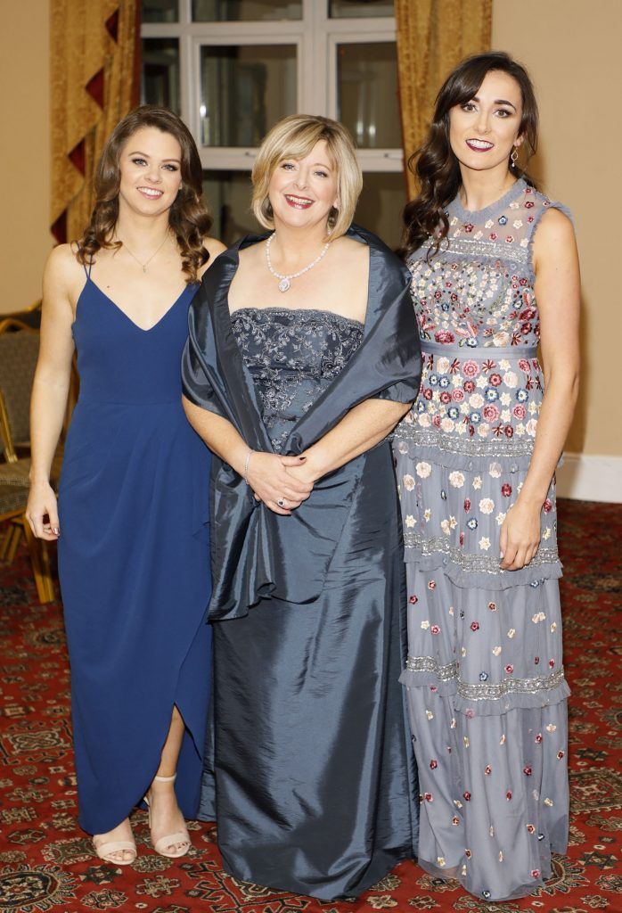 Noelle Healy, Marie Hickey and Niamh McEvoy at the 2017 TG4 Ladies GAA AllStar Awards at Citywest Hotel. Photo: Kieran Harnett